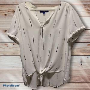 COPY - White Blouse Short Sleeves Wear to Work Ap…